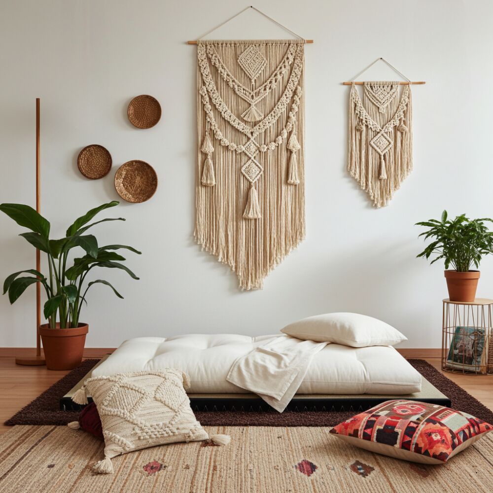 Kit bimbi 1 Tatami + Futon Cotone - Lattice