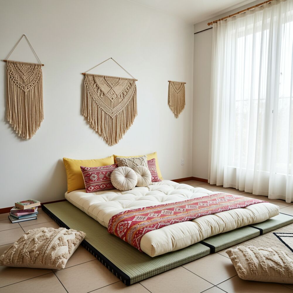 Kit Tatami + Futon Cotone - Lattice