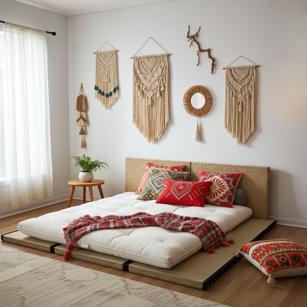 Kit Tatami + Futon Cotone - Lana - Lattice