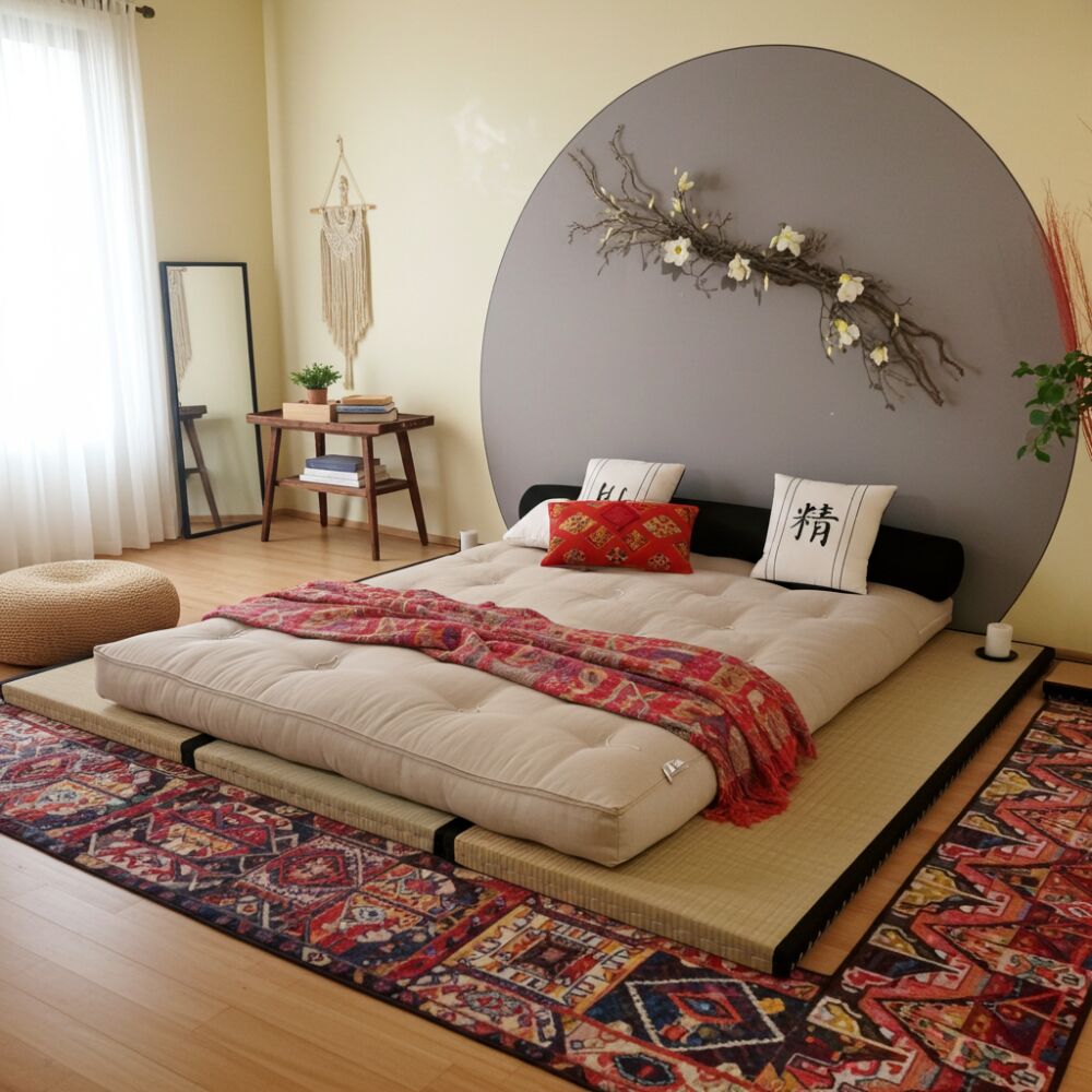 Kit Tatami + Futon Cotone e Lino