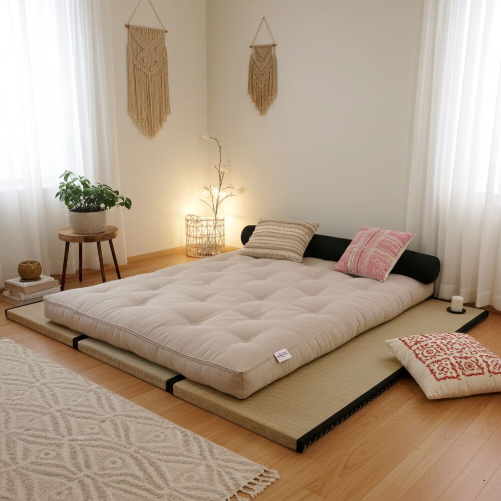 Kit Tatami + Futon Cotone - Canapa - Fibra di cocco