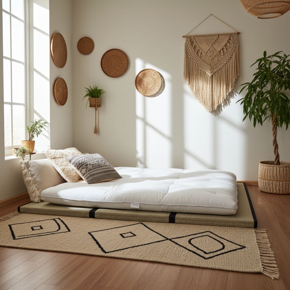 Kit Tatami + Futon Cotone - Lana