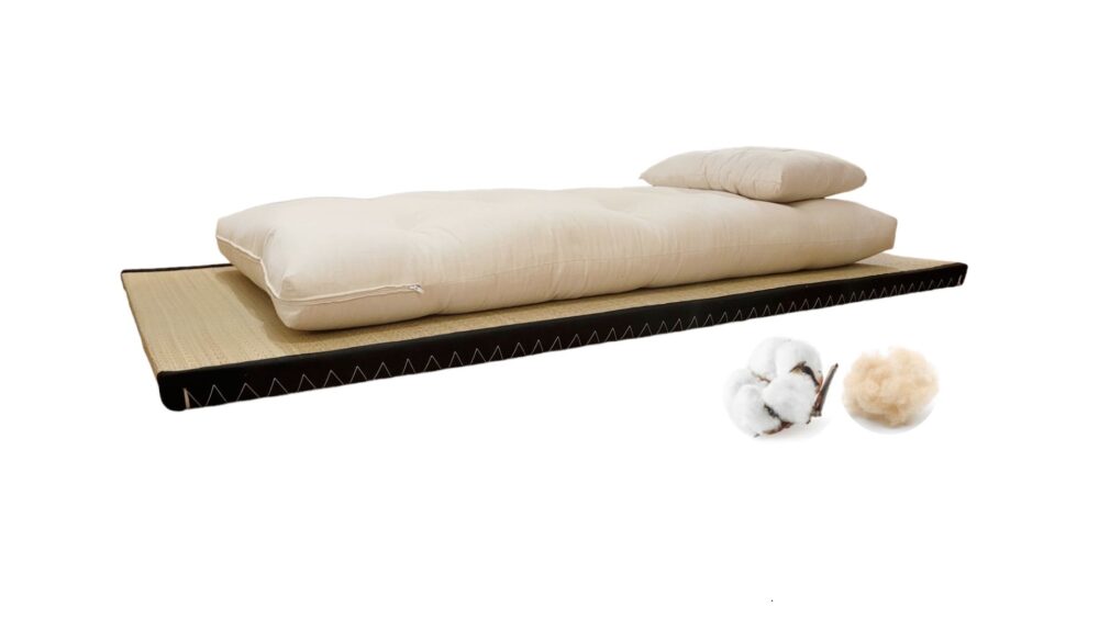 Kit 1 Tatami + Futon Cotone - Lana