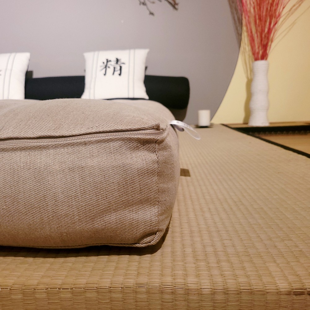 Kit Tatami + Futon Puro Cotone e Canapa