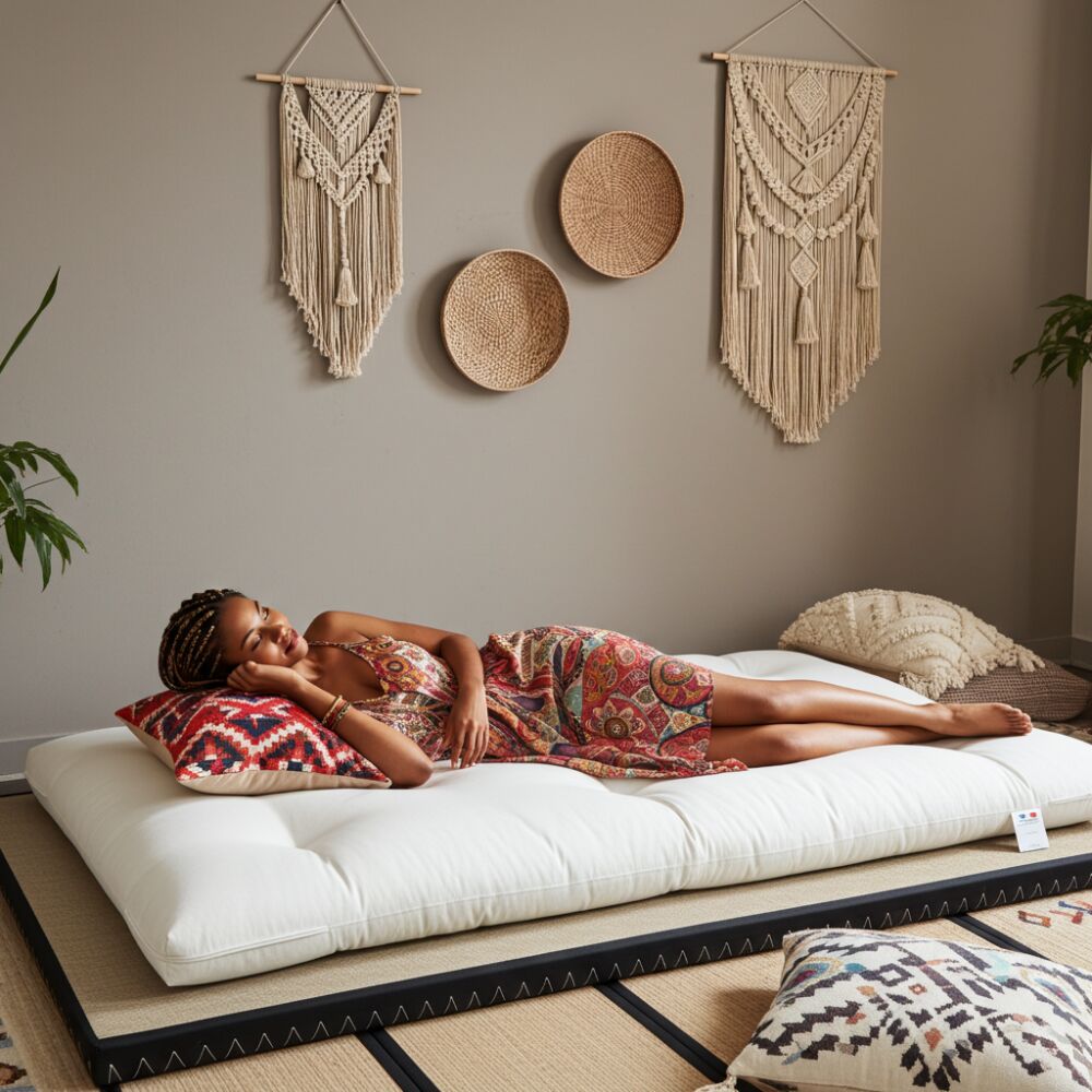 Kit 1 Tatami + Futon Cotone - Lana