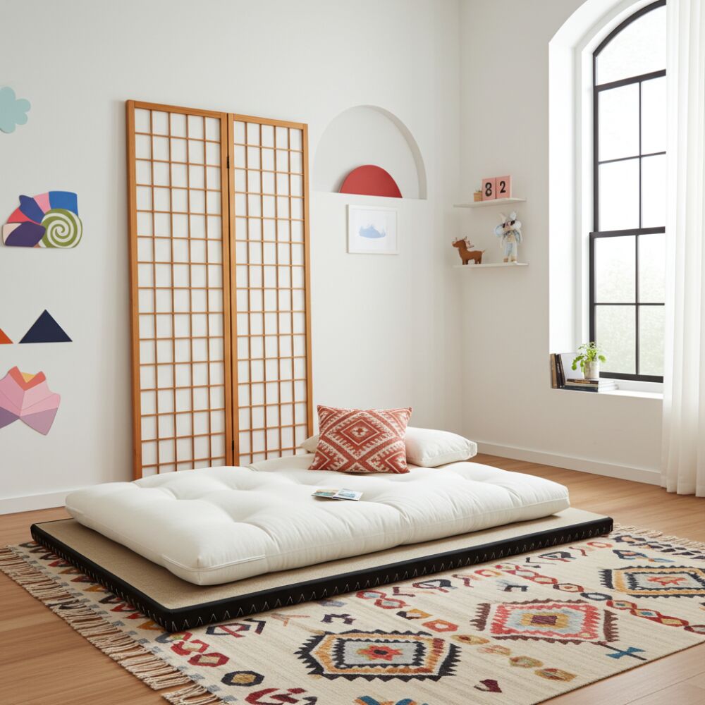 Kit bimbi 1 Tatami + Futon Cotone