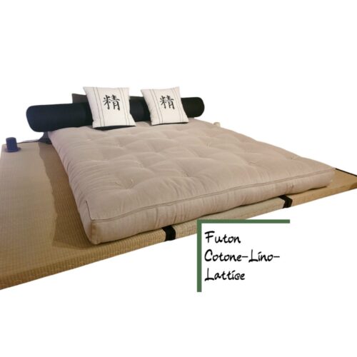 Kit Tatami + Futon Cotone - Lino - Lattice