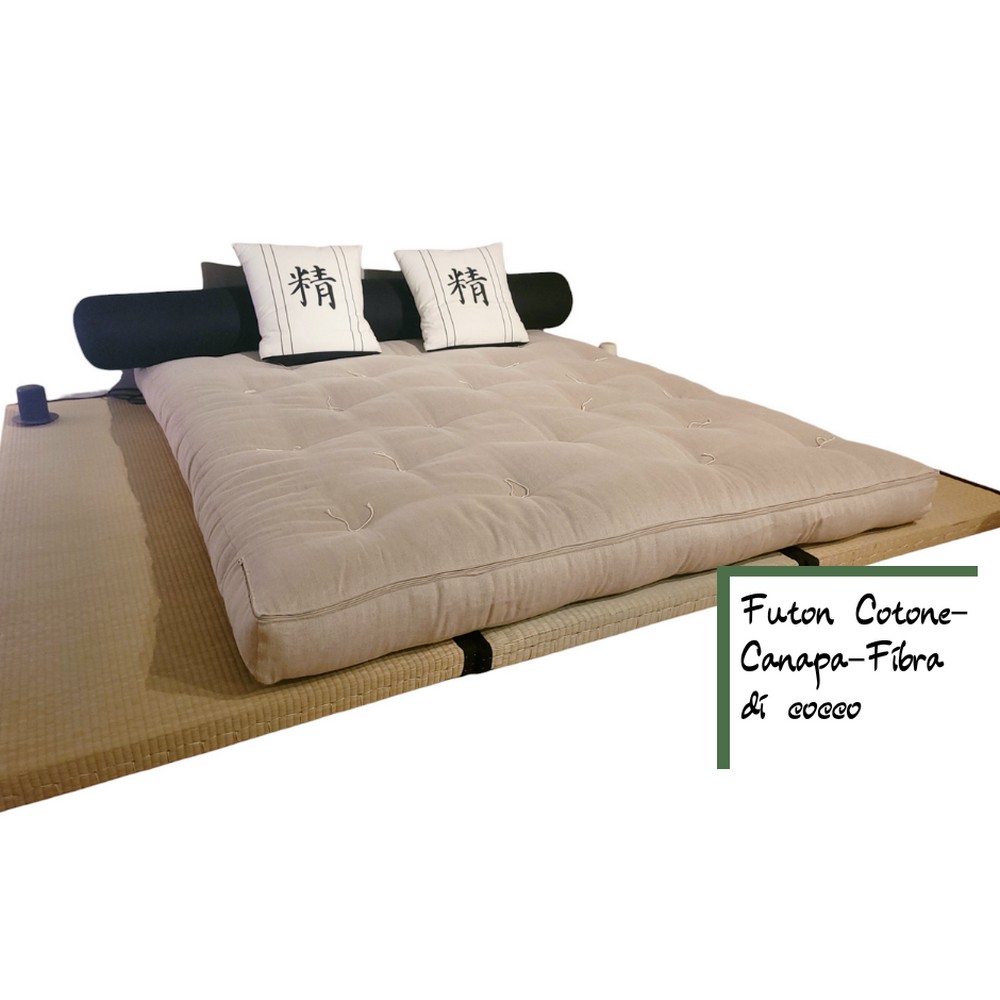 Kit Tatami + Futon Cotone - Canapa - Fibra di cocco
