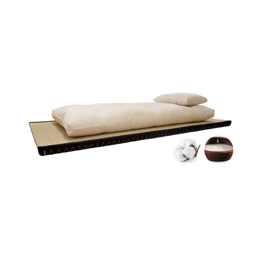 Kit bimbi 1 Tatami + Futon Cotone - Lattice