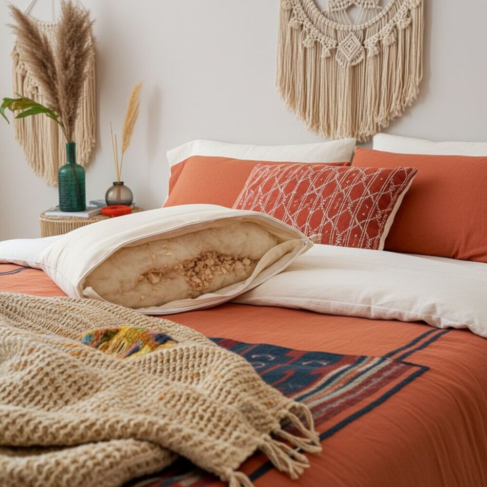 Cuscino Bio in fiocchi di lana e cirmolo