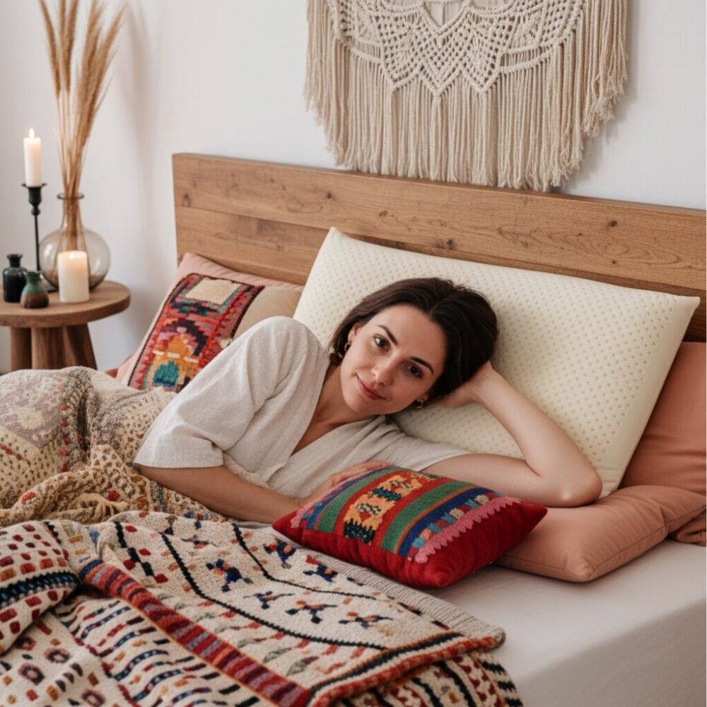 Cuscino Bio in lattice a saponetta