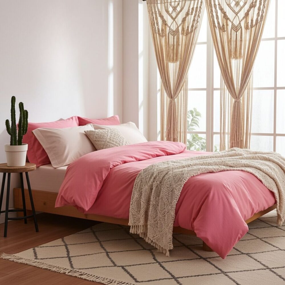 Completo copripiumino 2 piazze matrimoniale cotone Bio