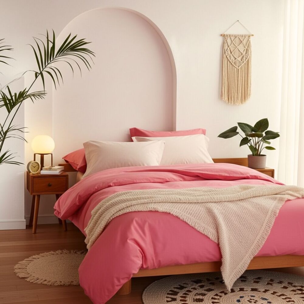 Completo copripiumino 1 piazza e mezza cotone Bio