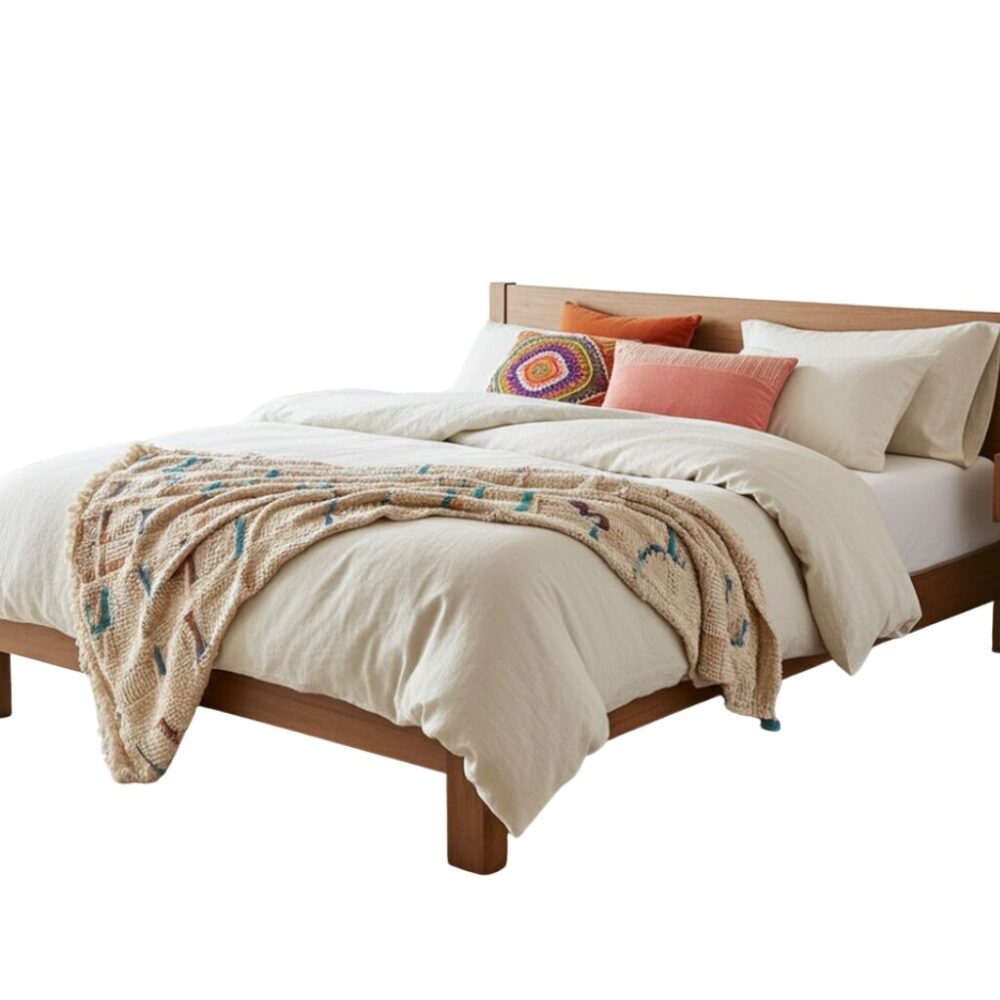 Completo copripiumino 1 piazza e mezza cotone Bio