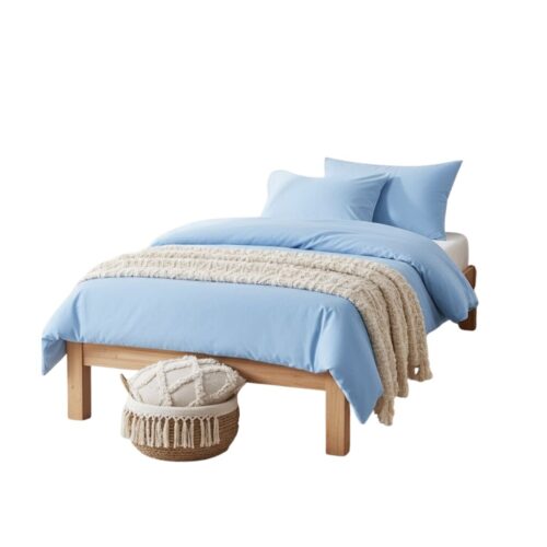 Completo copripiumino 1 piazza cotone Bio