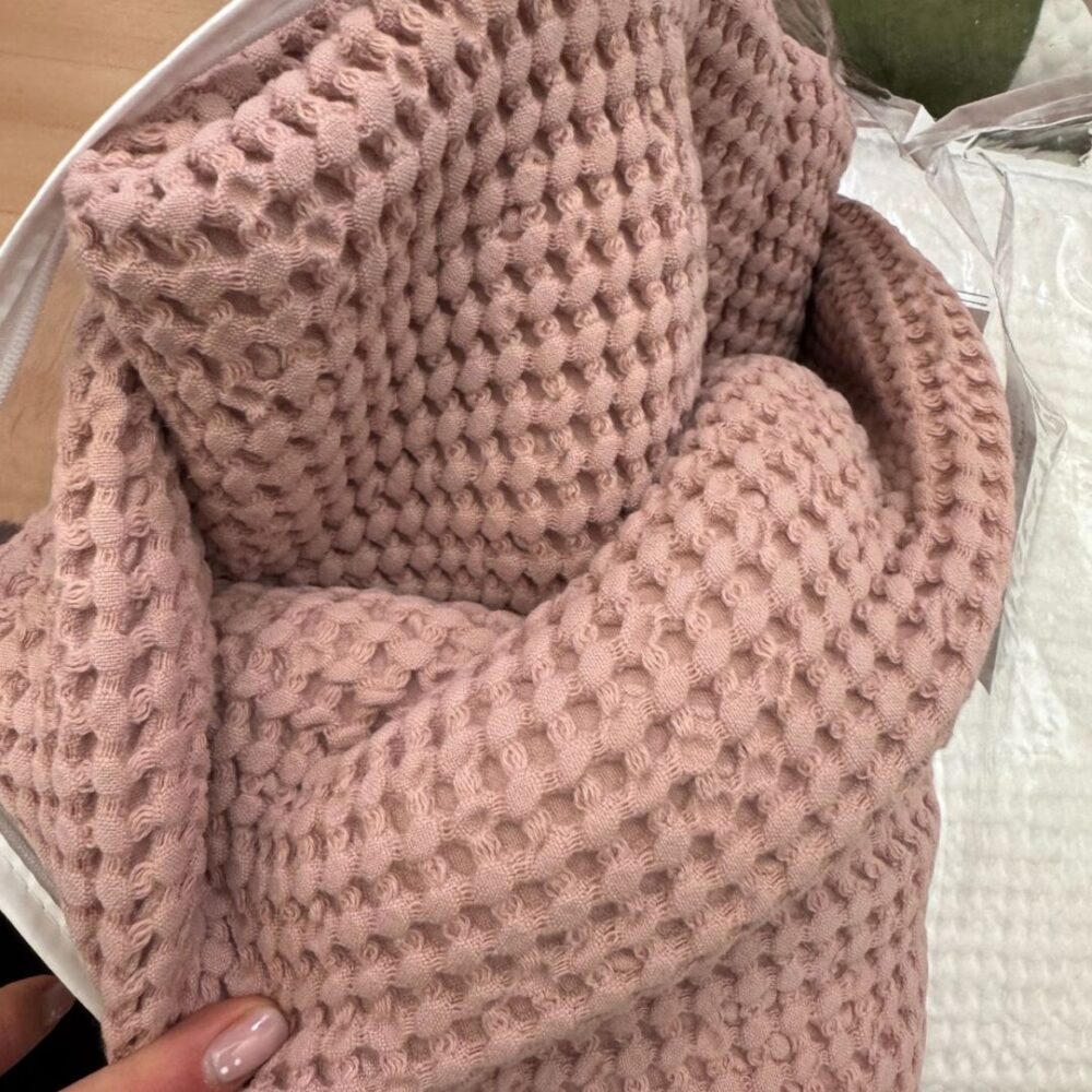 Copriletto Amu in cotone intrecciato