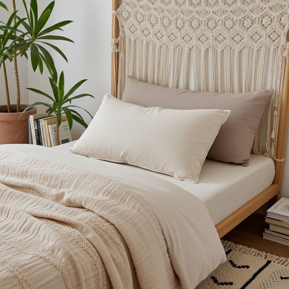 Cuscino Bio in cotone e lavanda