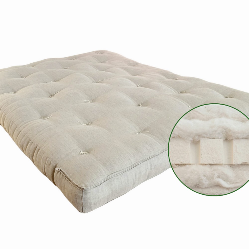 Kit Tatami + Futon Cotone - Canapa - Lattice