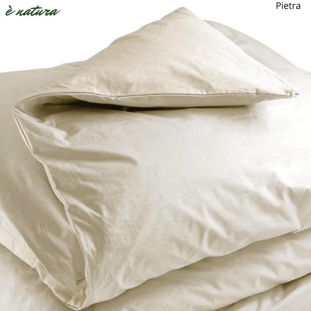 Completo copripiumino 1 piazza cotone Bio