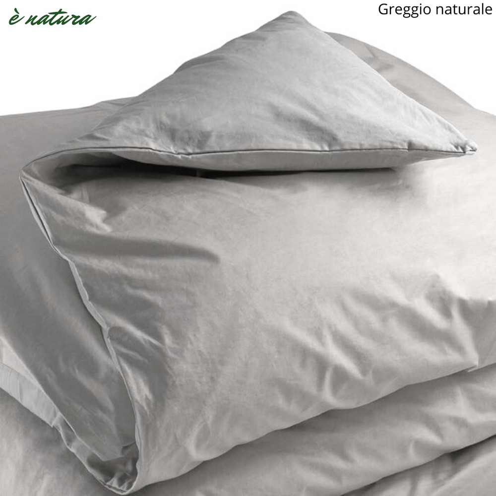 Completo copripiumino 1 piazza cotone Bio